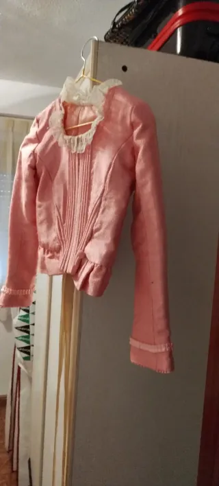 Traje Fallera Niña Rosa Talla 6-8