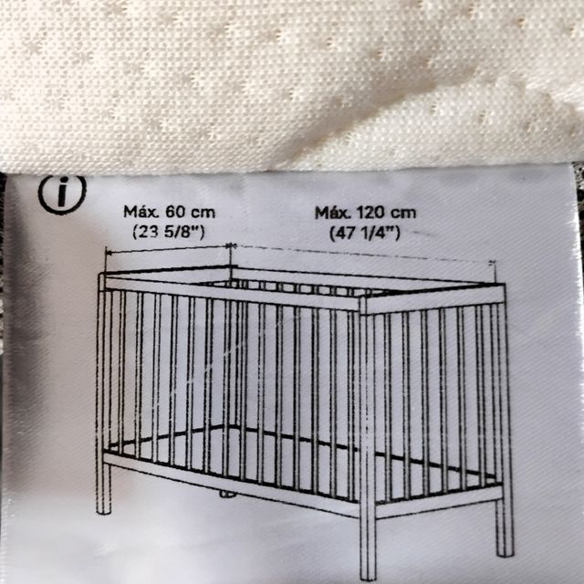 ❤️EQUS KIDS Colchón de Cuna de 2 caras de 120x60cm