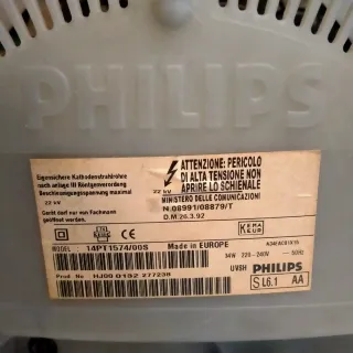 Televisor Vintage Philips 14 Gris