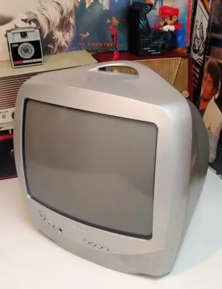 Televisor Vintage Philips 14 Gris