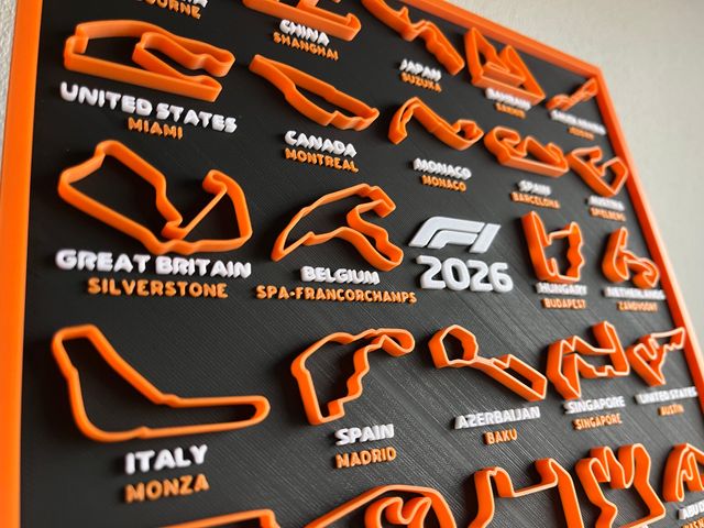 Calendario mundial F1 2026 ENVIO GRATIS