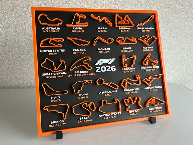 Calendario mundial F1 2026 ENVIO GRATIS