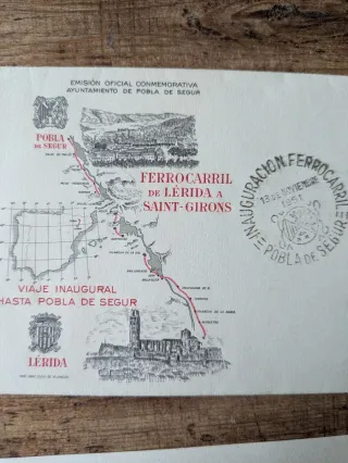 INAUGURACIÓN FERROCARRIL POBLA DE SEGUR 1951