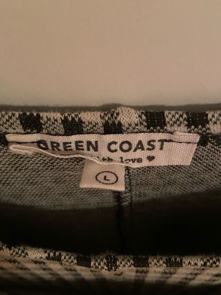 Peto/vestido cuadros Green Coast Talla L