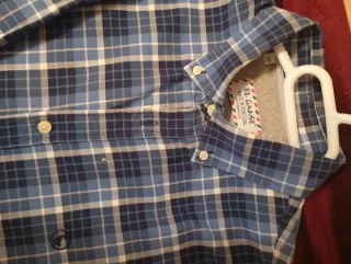 Camisa Ganso cuadros azul talla 39