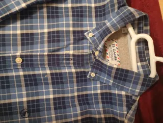 Camisa Ganso cuadros azul talla 39