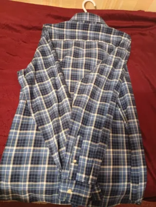 Camisa Ganso cuadros azul talla 39