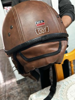 Casco Moto Cuero Brammo Nuevo