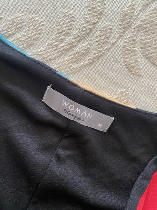 Vestido estampado manga 3/4