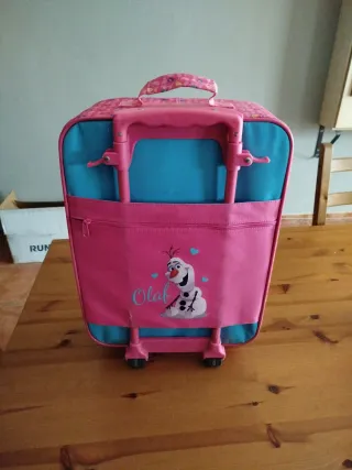 Maleta Viaje Frozen Elsa Azul y Rosa