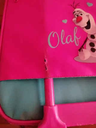 Maleta Viaje Frozen Elsa Azul y Rosa