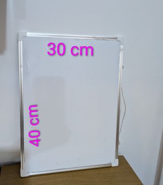 Pizarras blancas 30x40cm y 90x60cm