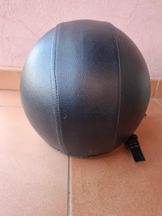 Casco Moto Negro con Visera