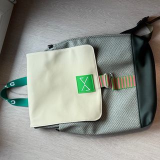 Mochila Daniel Chong Beige y Verde