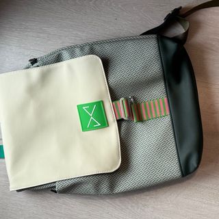 Mochila Daniel Chong Beige y Verde