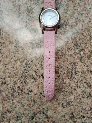 Reloj Calipso niña flores rosa