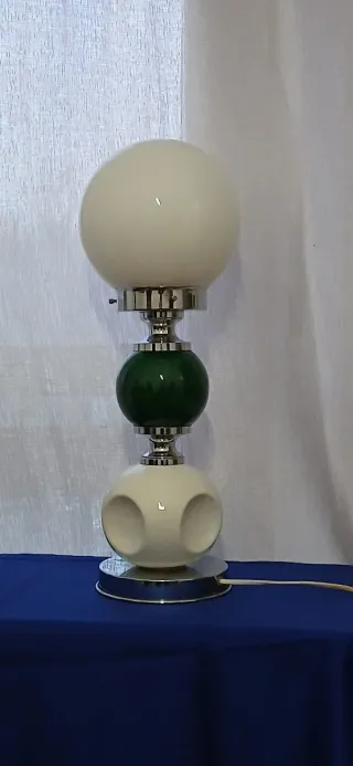 Lampada design ceramica e acciaio