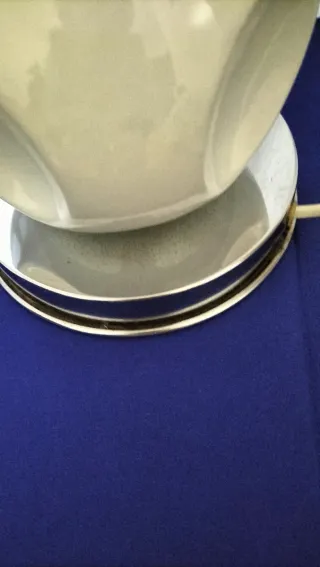 Lampada design ceramica e acciaio