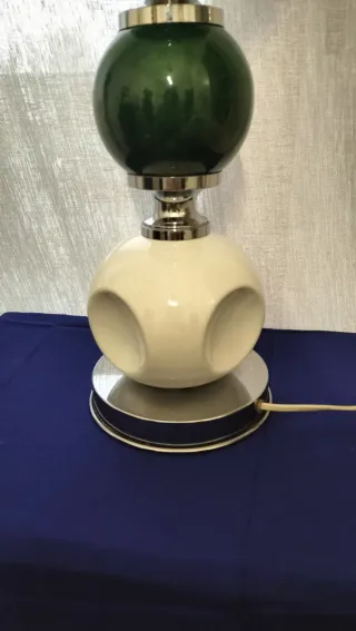 Lampada design ceramica e acciaio