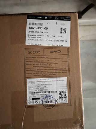 Cargador BYD 7KW AC 220V