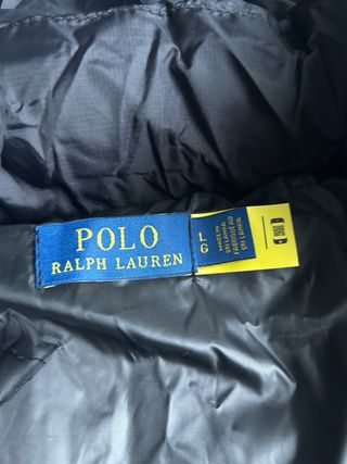 Abrigo Ralph Lauren Negro Talla L
