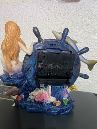 Reloj de mesa sirena y delfín