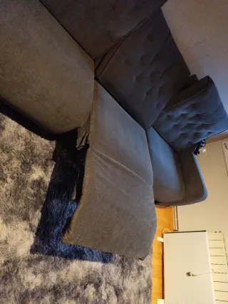 Sofá eléctrico 3 plazas gris