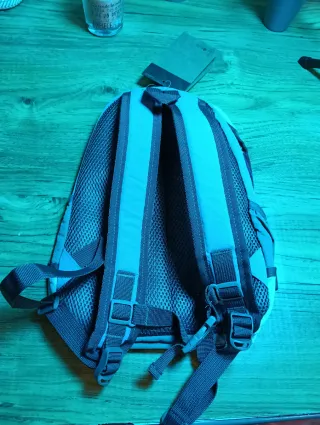 Mochila The North Face Gris y Morado