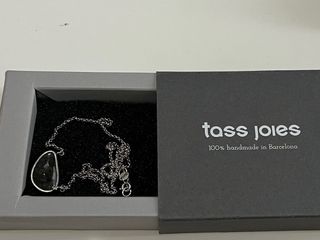 Colgante piedra aguamarina plata