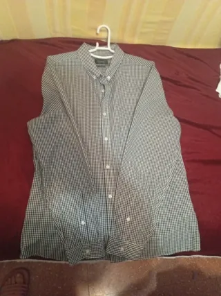 Camisa Leftman Slim Cuadros Talla L