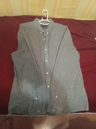 Camisa Leftman Slim Cuadros Talla L