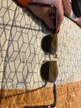 Gafas de Sol Lotus Vintage Marrón y Dorado