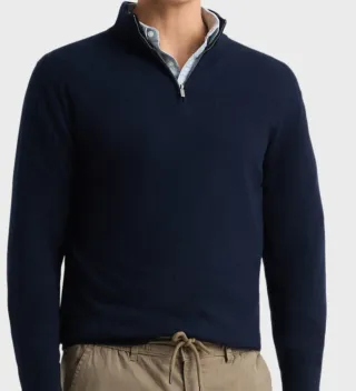 Jersey Álvaro Moreno Cremallera Azul. Talla M