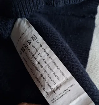 Jersey Álvaro Moreno Cremallera Azul. Talla M