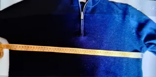 Jersey Álvaro Moreno Cremallera Azul. Talla M