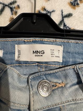 Jeans skinny Mango mujer azul