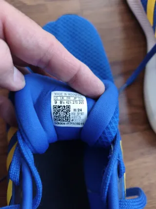 Zapatillas Adidas Hombre Azul y Amarillo