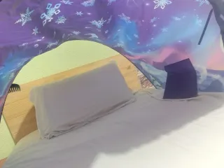 Tienda de campaña túnel para cama infantil