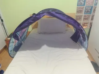 Tienda de campaña túnel para cama infantil