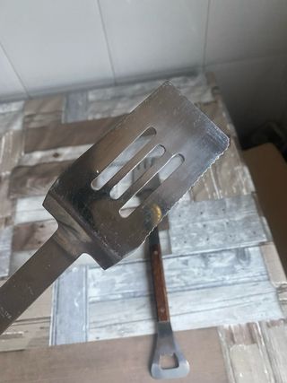 Set Utensili per Barbecue in Legno e Acciaio Inox