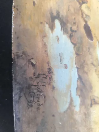 Óleo sobre tabla siglo XIX