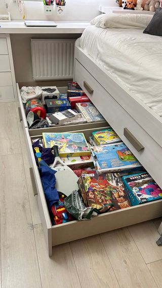 Cama nido con almacenamiento