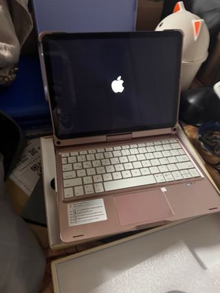 Funda Teclado Bluetooth iPad Oro Rosa