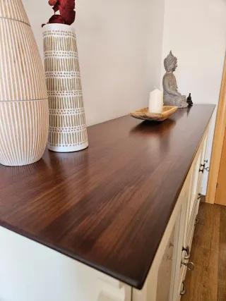 Muebles Comedor Blanco y Madera