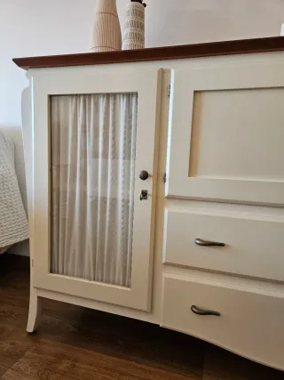 Muebles Comedor Blanco y Madera