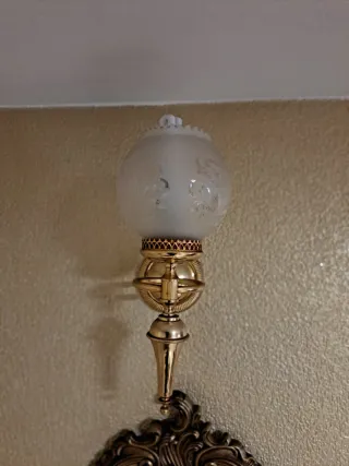 Aplique de pared latón clásico