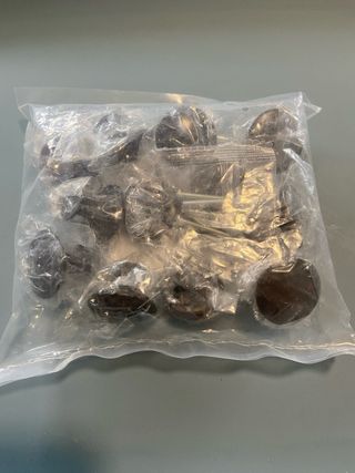 12 Pomos Tiradores Negros + Tornillos