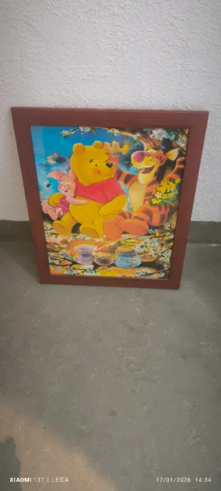 Cuadro infantil Winnie the Pooh números