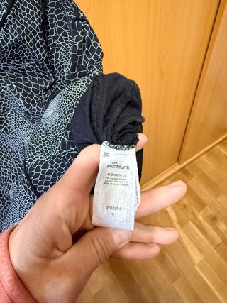 Vestido Skunkfunk Negro Estampado. Talla 3.