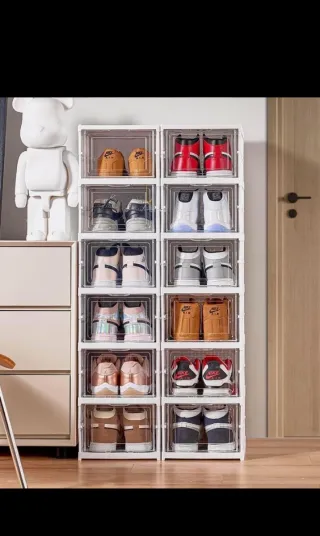 Scarpiera pieghevole in plastica